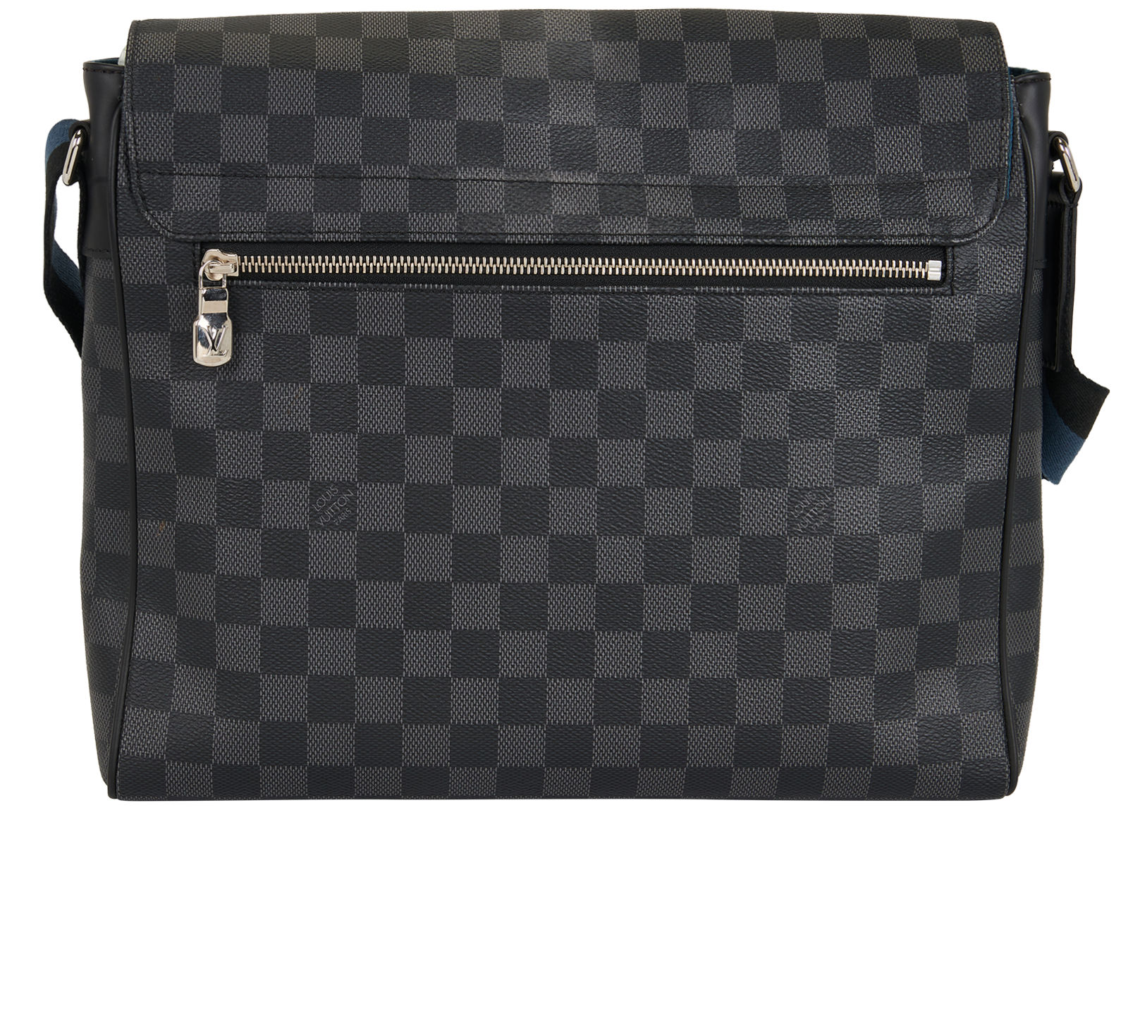 District MM, &pound;850, Handbags, Black/Grey, Canvas, Back view